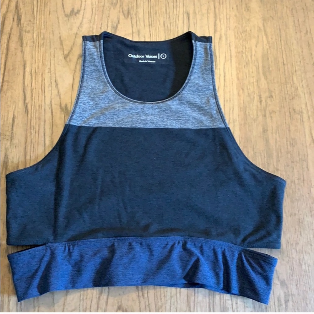 Outdoor Voices Slashback Crop Tri Tone